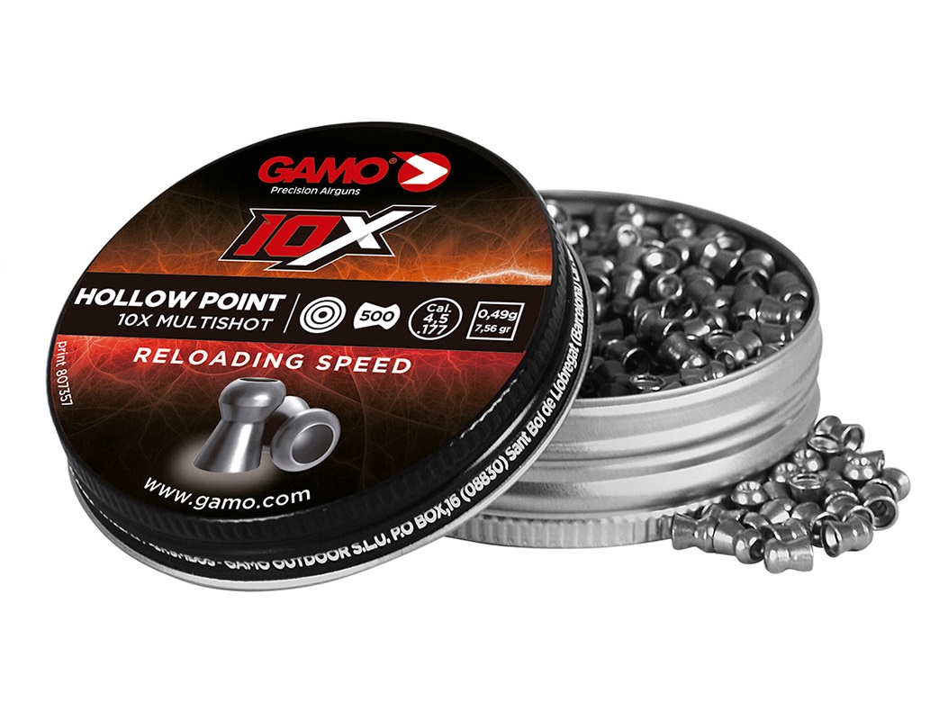 Gamo 10X Multishot 4.50mm Airgun Pellets tin of 500